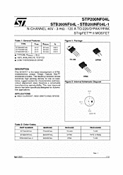 DataSheet STB200NF04L pdf